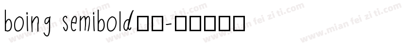 boing semibold字体字体转换